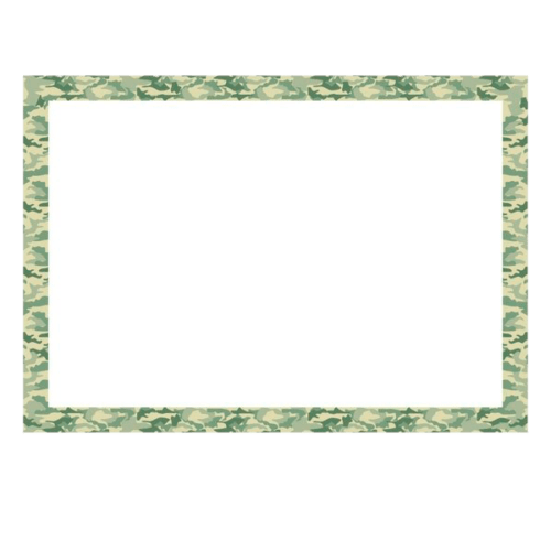 A4 PAPIR MED RAMME MED CAMOUFLAGE - 100 STK.