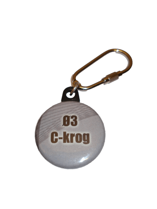 BADGE C-KROG NØGLERINGSÆT Ø3 CM - 100 STK