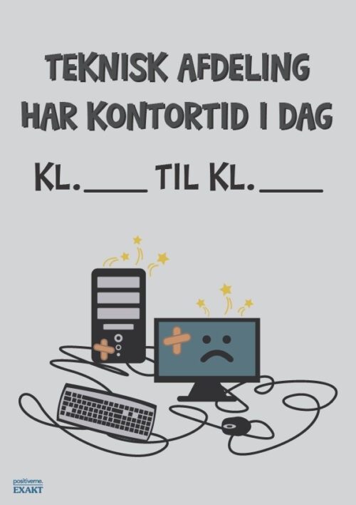 Teknisk afdeling har kontortid i dag