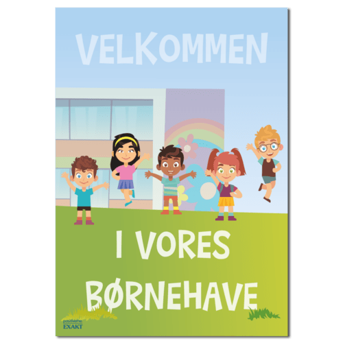 Budskabsskilt - Velkommen i vores børnehave