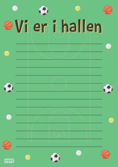 Vi er i hallen